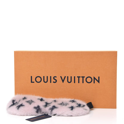 Louis Vuitton Monogram Mink Fur Sleep Mask Light Pink 4 of 4