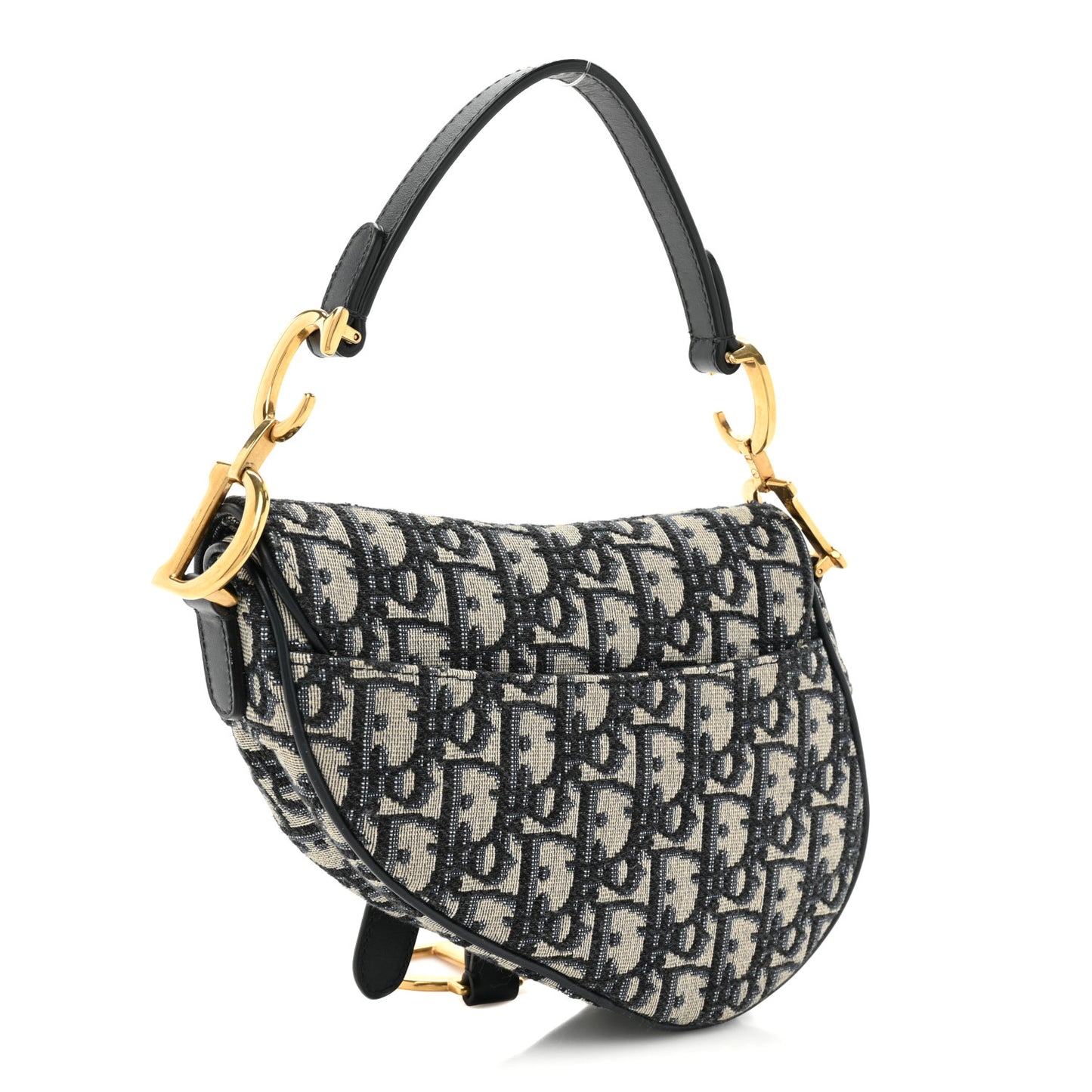 Oblique Mini Saddle Bag Blue