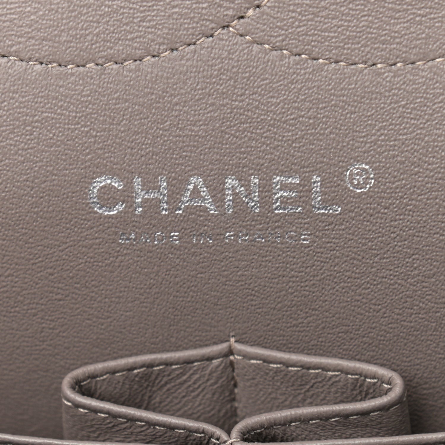 Chanel Patent Calfskin Quilted Jumbo Double Flap Grey 5 of 14