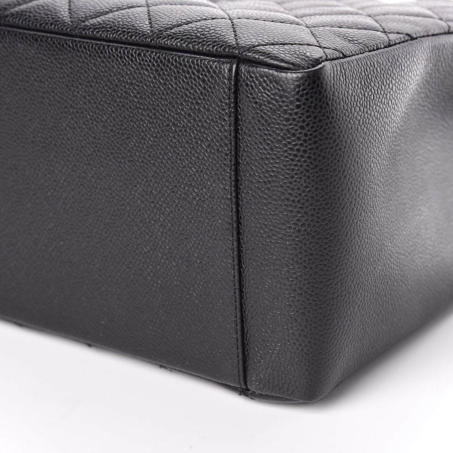 Caviar Quilted Grand Shopping Tote GST Black