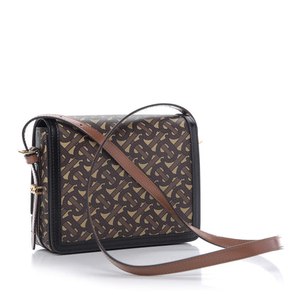 Burberry E-Canvas Monogram Small Grace Bag Bridle Brown 3 of 8