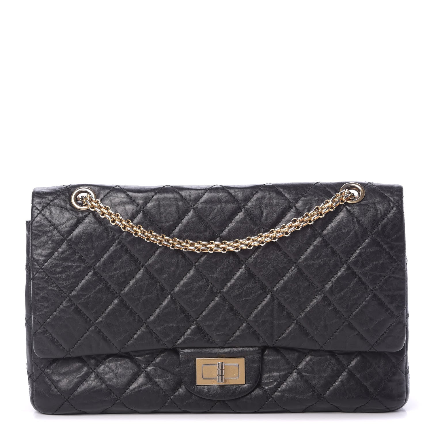 Chanel Aged Calfskin Quilted 2.55 Reissue 227 Flap Black 1 of 15