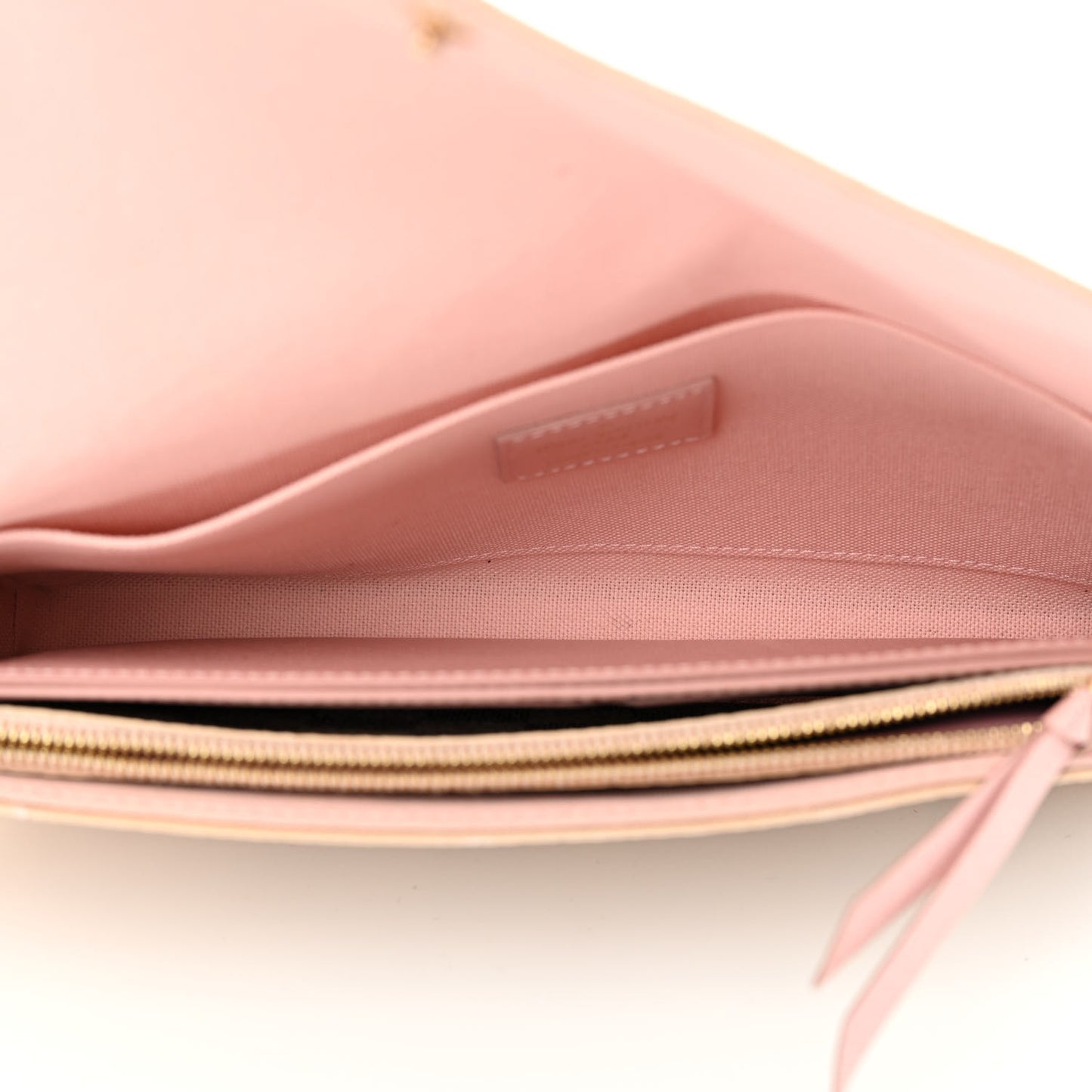 Damier Azur Pochette Felicie Chain Wallet Rose Ballerine