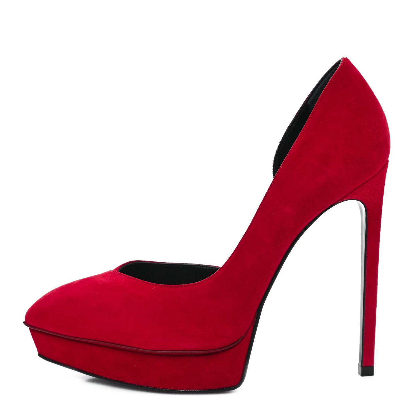 Suede Janis 105 D'Orsay Pumps 37 New Red