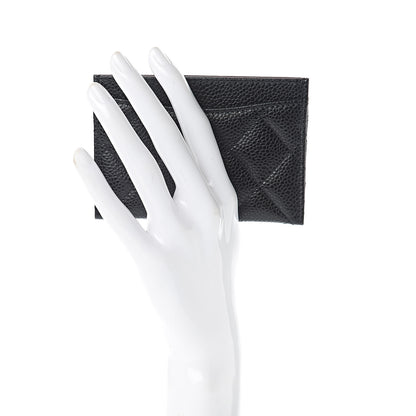 Chanel Caviar Quilted Card Holder Black 2 of 9