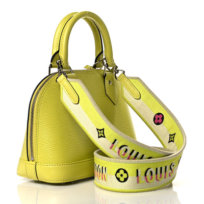 Louis Vuitton Epi Jacquard Alma BB Yellow Citron 2 of 9