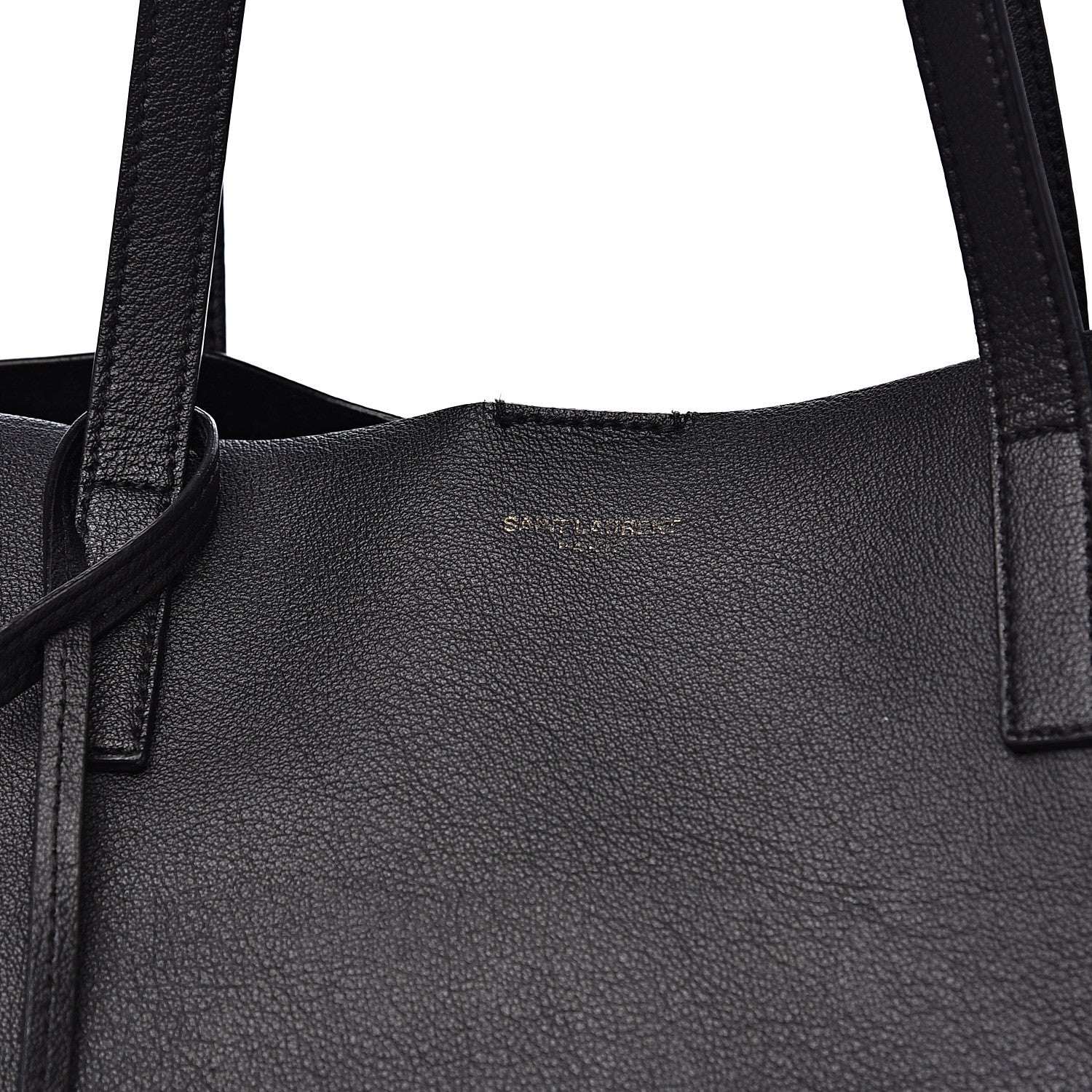 Saint Laurent Calfskin Large Shopping Tote Black 13 of 14