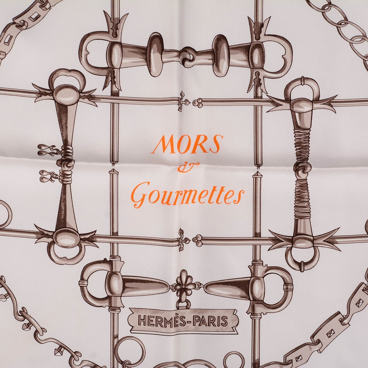 Silk Mors et Gourmettes Scarf 90