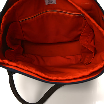 Hermes Toile Sac De Pansage Groom Bleu Navy Feu 6 of 9