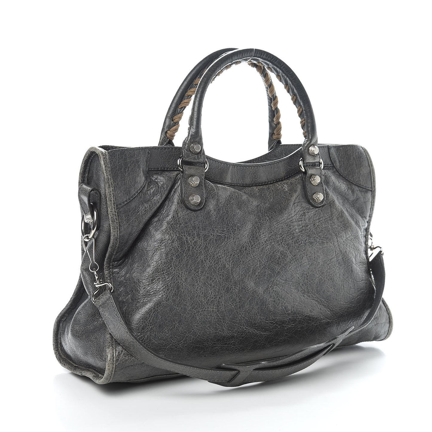 Agneau Giant 12 Silver Hardware City Gris Tarmac
