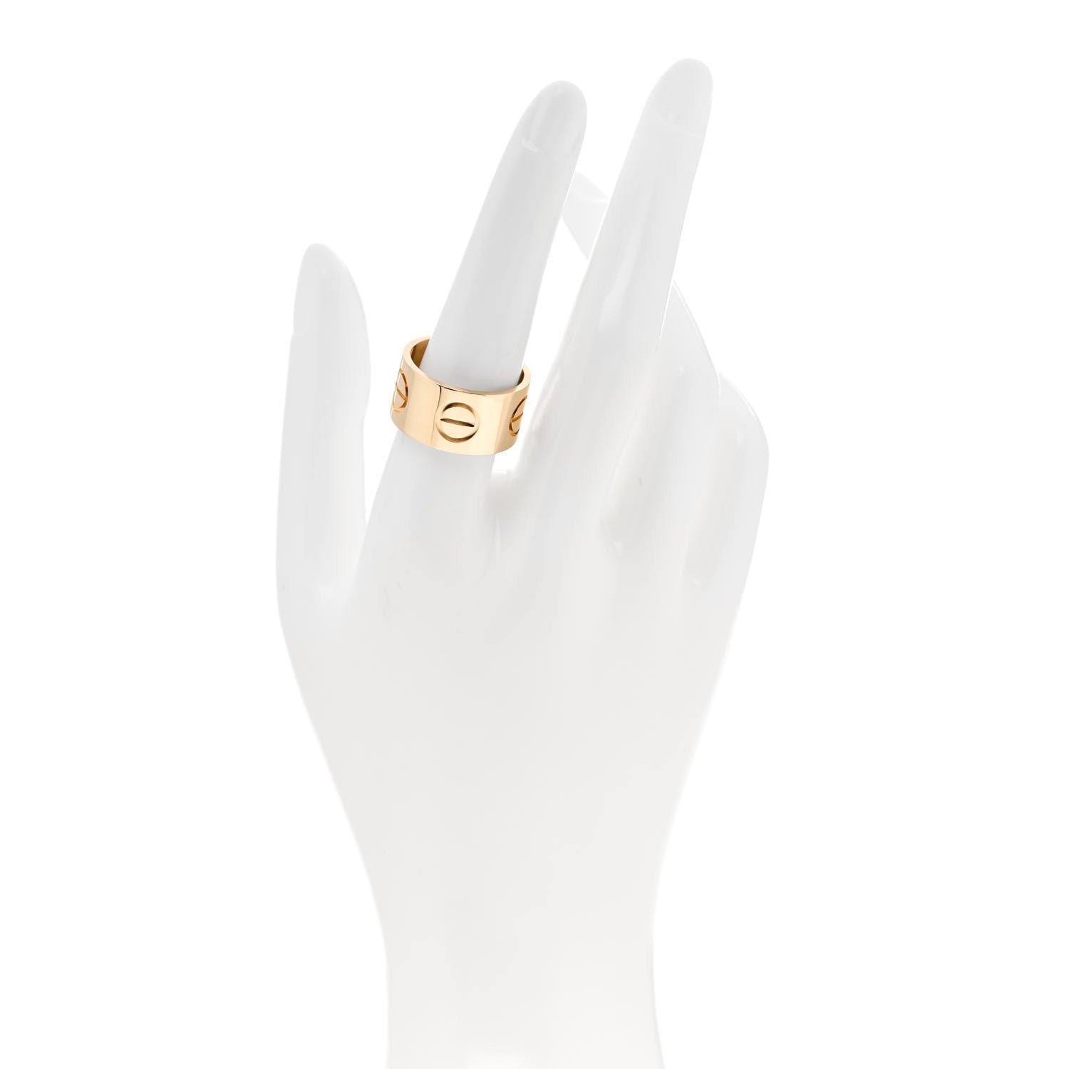 Cartier 18K Yellow Gold 11mm LOVE Ring 57 8 2 of 5