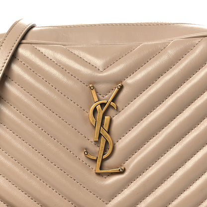 Saint Laurent Calfskin Matelasse Monogram Lou Camera Bag Dark Latte 8 of 12