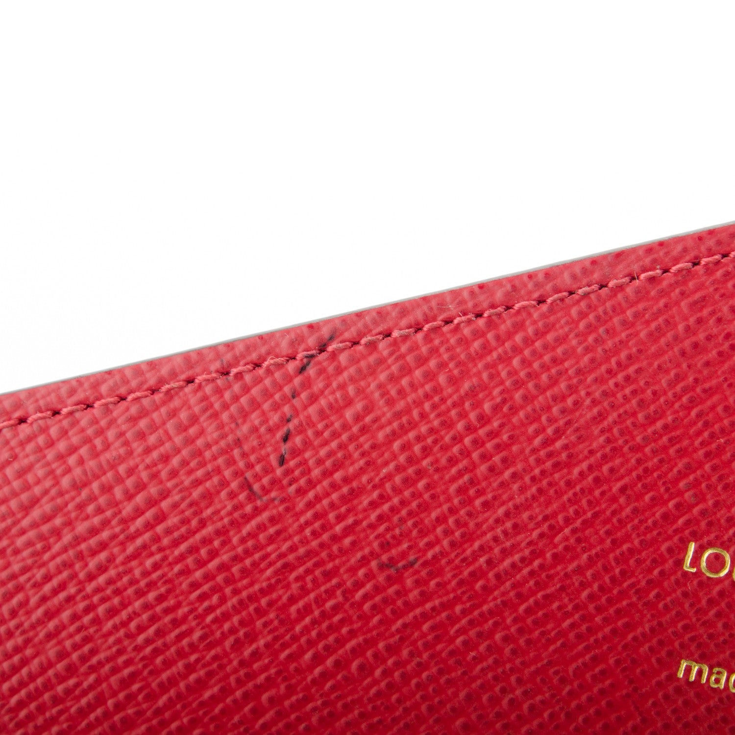 Louis Vuitton Damier Ebene Josephine Wallet Red 7 of 9