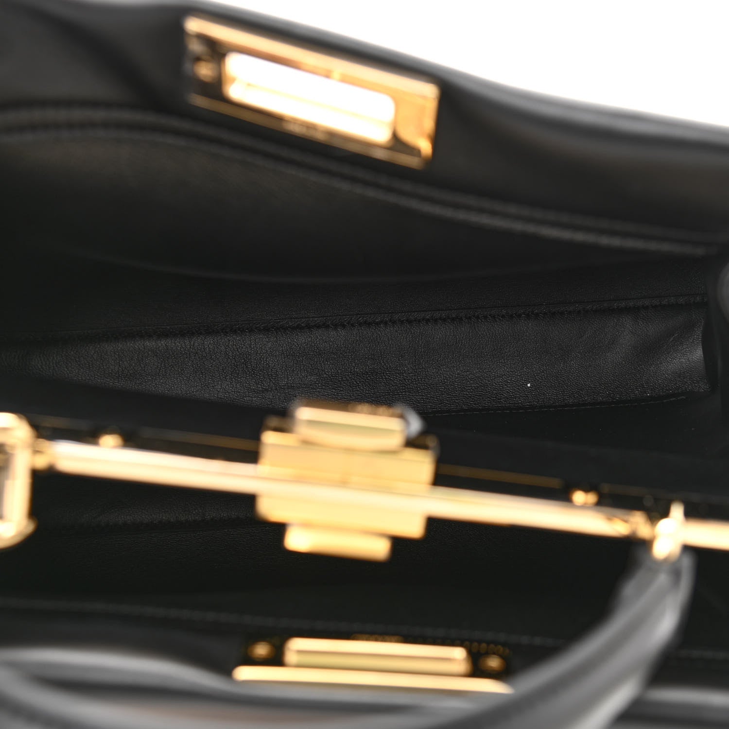 Fendi Calf Hair Leopard Print Lace Up Medium Peekaboo Iconic Satchel Tobacco 5 of 11