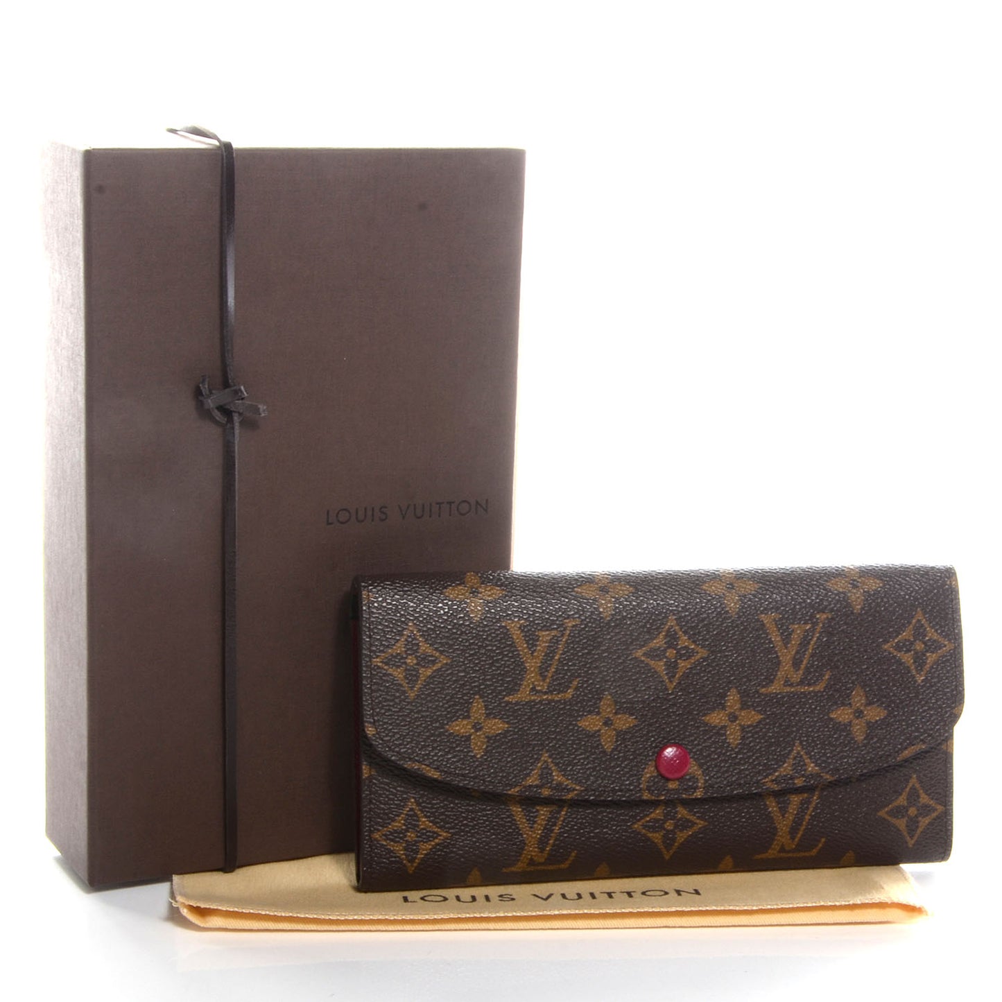 Monogram Emilie Wallet Fuschia