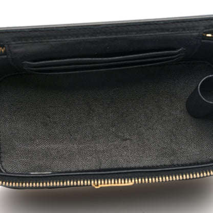 Chanel Caviar Quilted Sweetheart Vanity Case Black 4 of 11