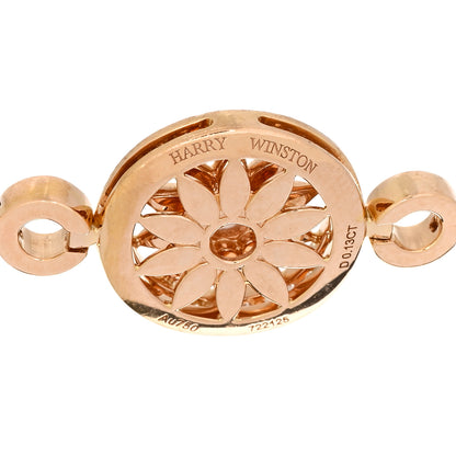 Harry Winston 18K Rose Gold Diamond Gates Bracelet 3 of 3