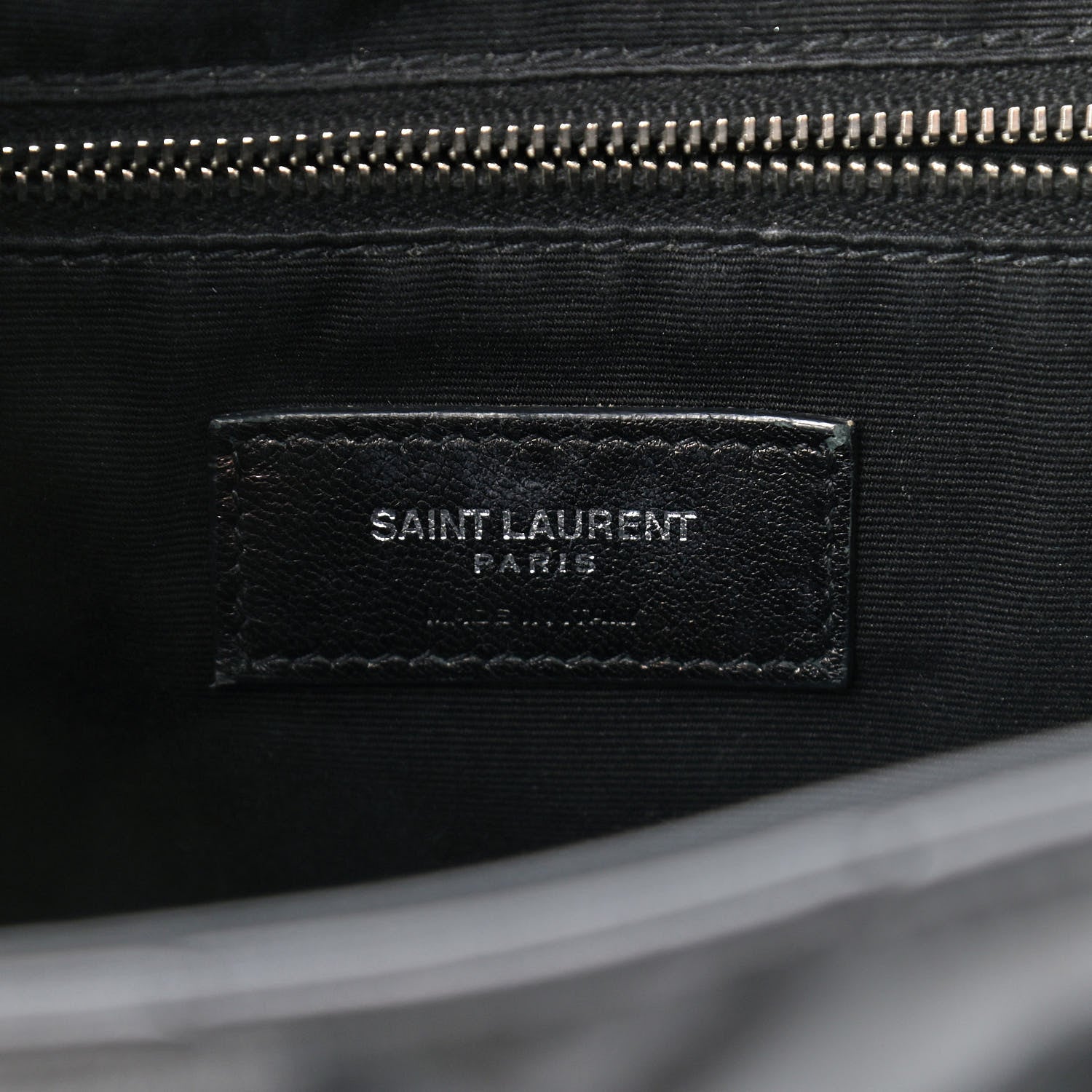 Saint Laurent Calfskin Y Quilted Monogram Small Loulou Backpack Black 6 of 12