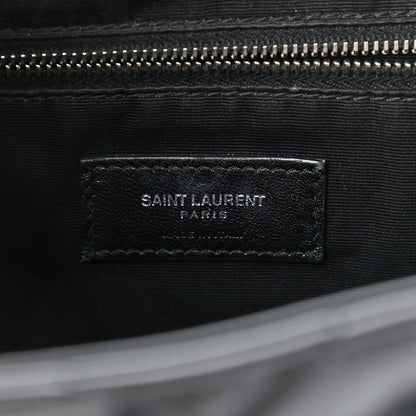 Saint Laurent Calfskin Y Quilted Monogram Small Loulou Backpack Black 6 of 12