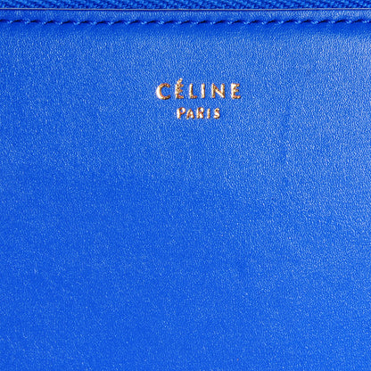 Celine Smooth Calfskin Large Half Zip Multi-Function Wallet Electric Blue 10 of 10