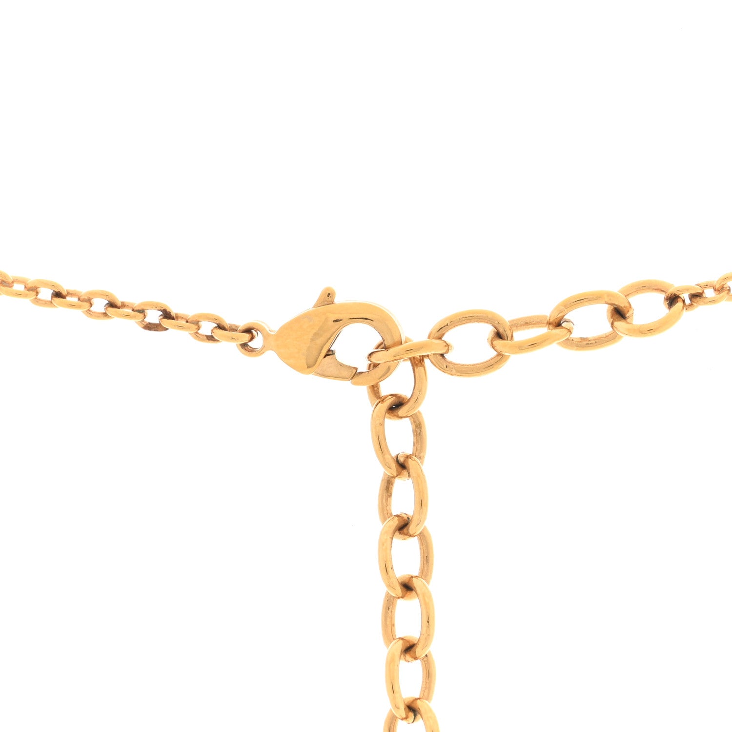 Louis Vuitton Essential V Necklace Gold 5 of 5