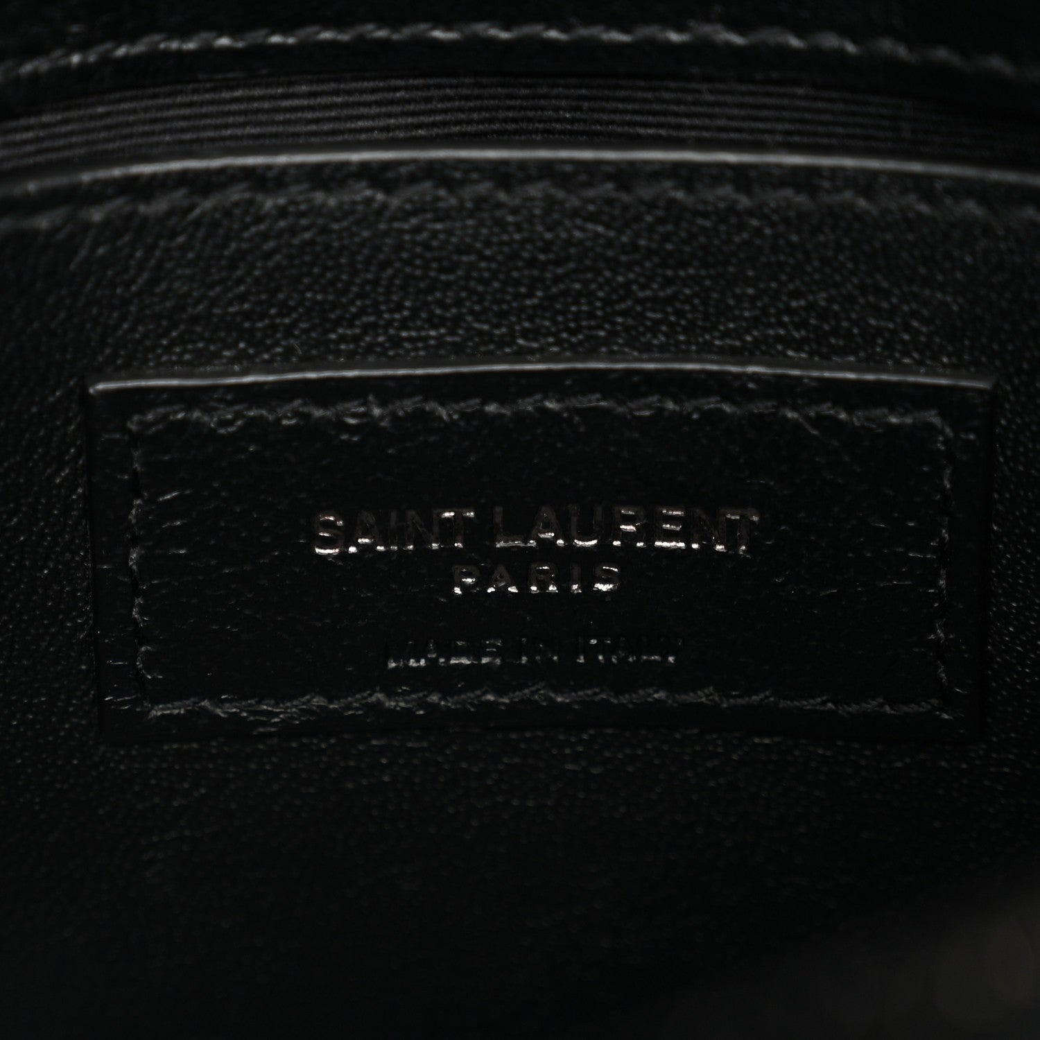Saint Laurent Calfskin Y Quilted Monogram Monochrome Small Loulou Chain Satchel Black 5 of 9