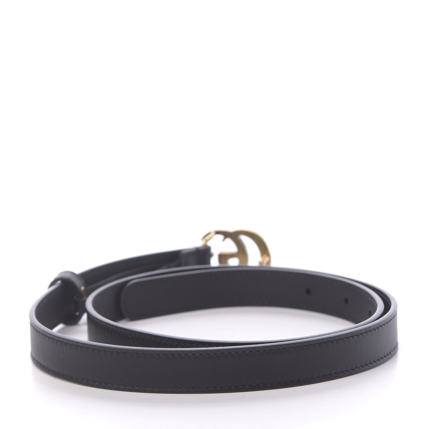 Gucci Calfskin Double G 20mm Belt 85 34 Black 2 of 5