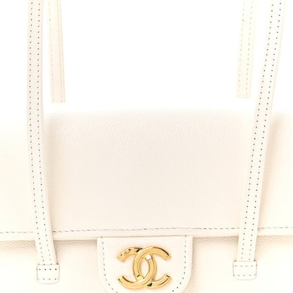 Chanel Shiny Caviar Mini Preppy Coco Shoulder Bag White 8 of 11