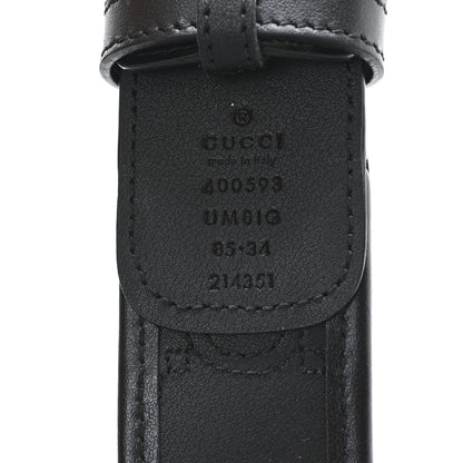 Gucci Calfskin GG Matelasse 40mm Belt 85 34 Black 3 of 4