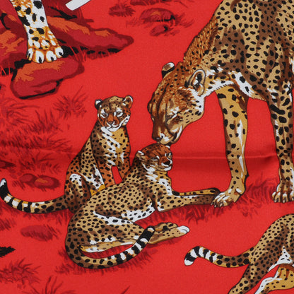Hermes Silk Tendresse Feline Scarf 90 1 of 10