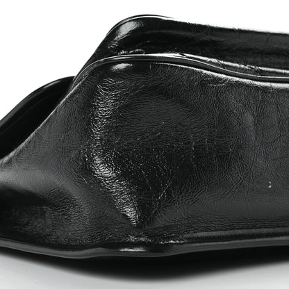 Saint Laurent Crinkled Calfskin Matelasse Monogram Medium Niki Chain Satchel Black 5 of 9