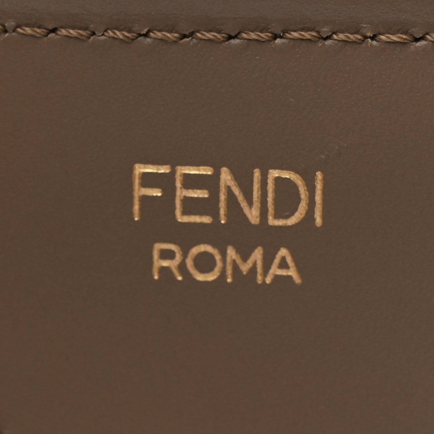 Fendi Cannete Ribbon Poly Vitello King Logo Adjustable Strap You Pergamena Acquerello Tartufo 4 of 4
