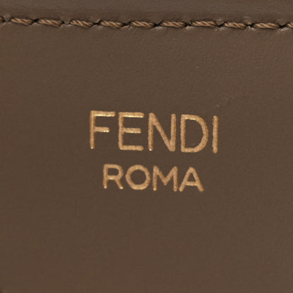 Fendi Cannete Ribbon Poly Vitello King Logo Adjustable Strap You Pergamena Acquerello Tartufo 4 of 4