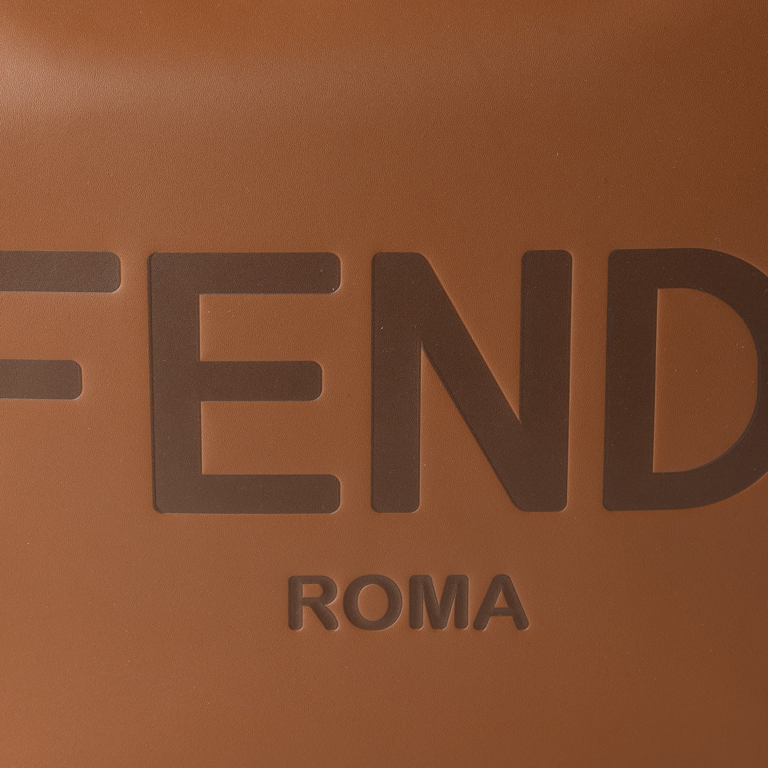 Fendi Vitello King Plexiglass Large Fendi Sunshine Shopper Tote Cuoio 10 of 10