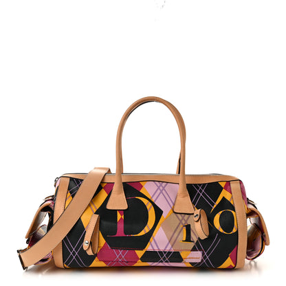 Christian Dior Coated Canvas Harlequin Boston Bag Multicolor 1 of 10