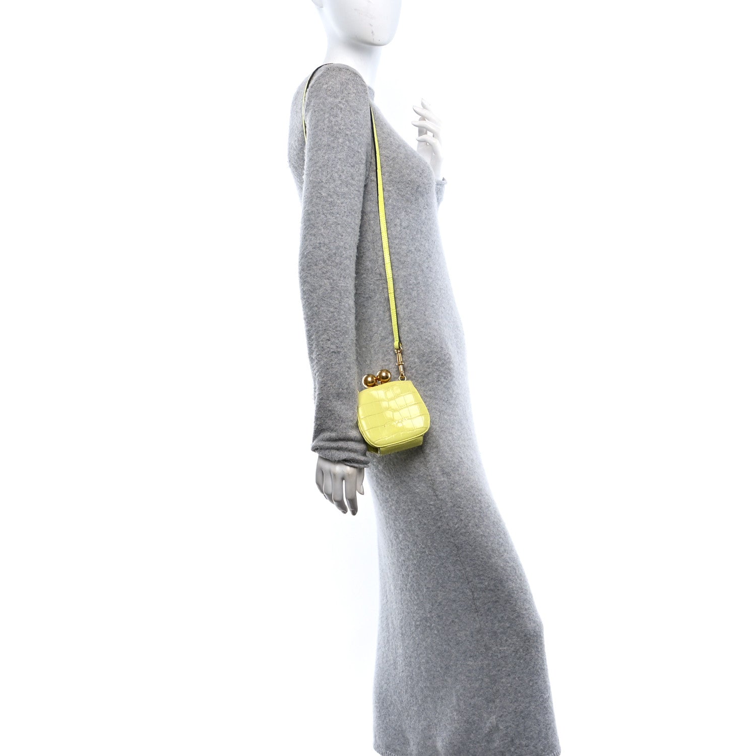 Burberry Alligator Mini Frame Bag Neon Yellow 1701256 – FASHIONPHILE