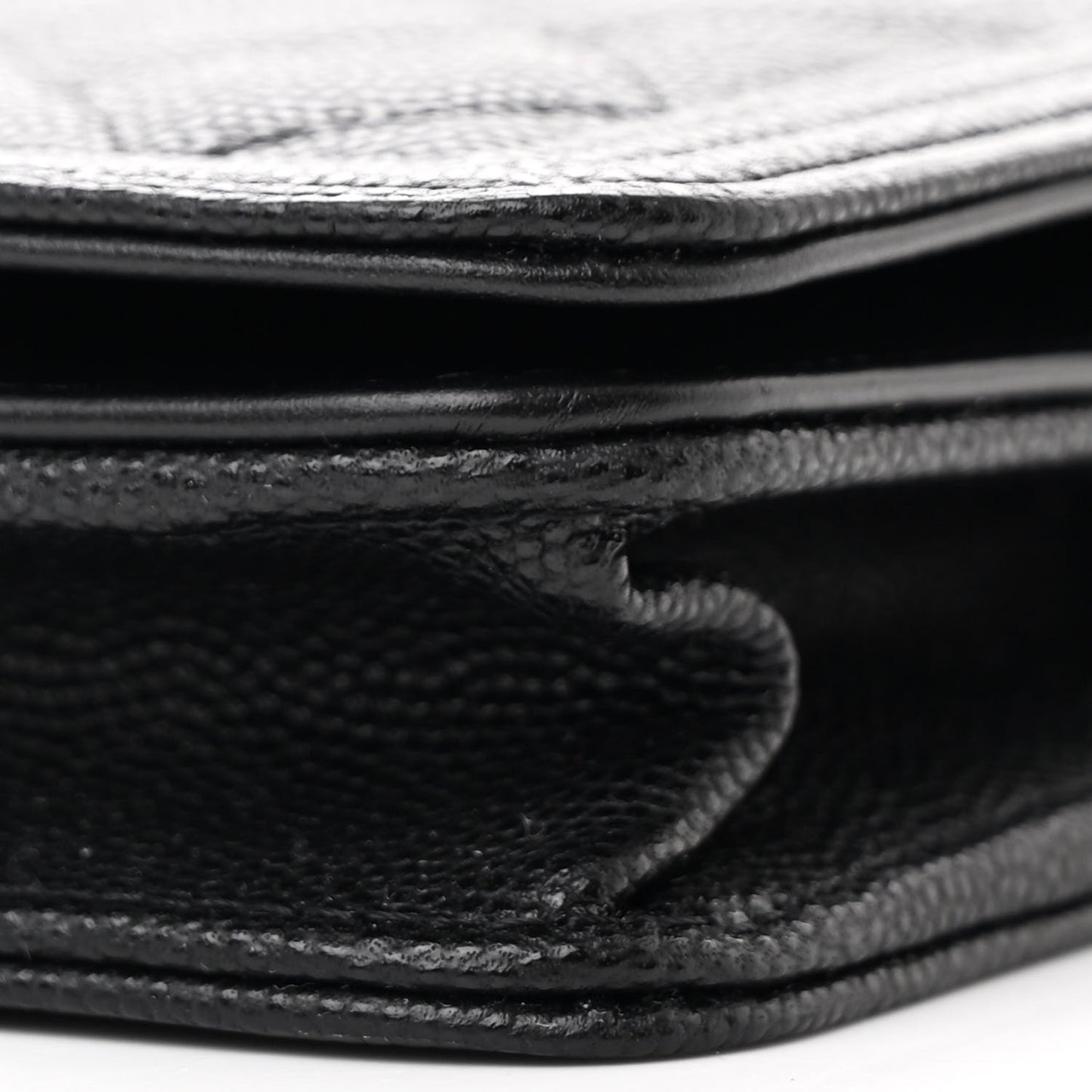 Caviar Quilted Boy Wallet On Chain WOC Black