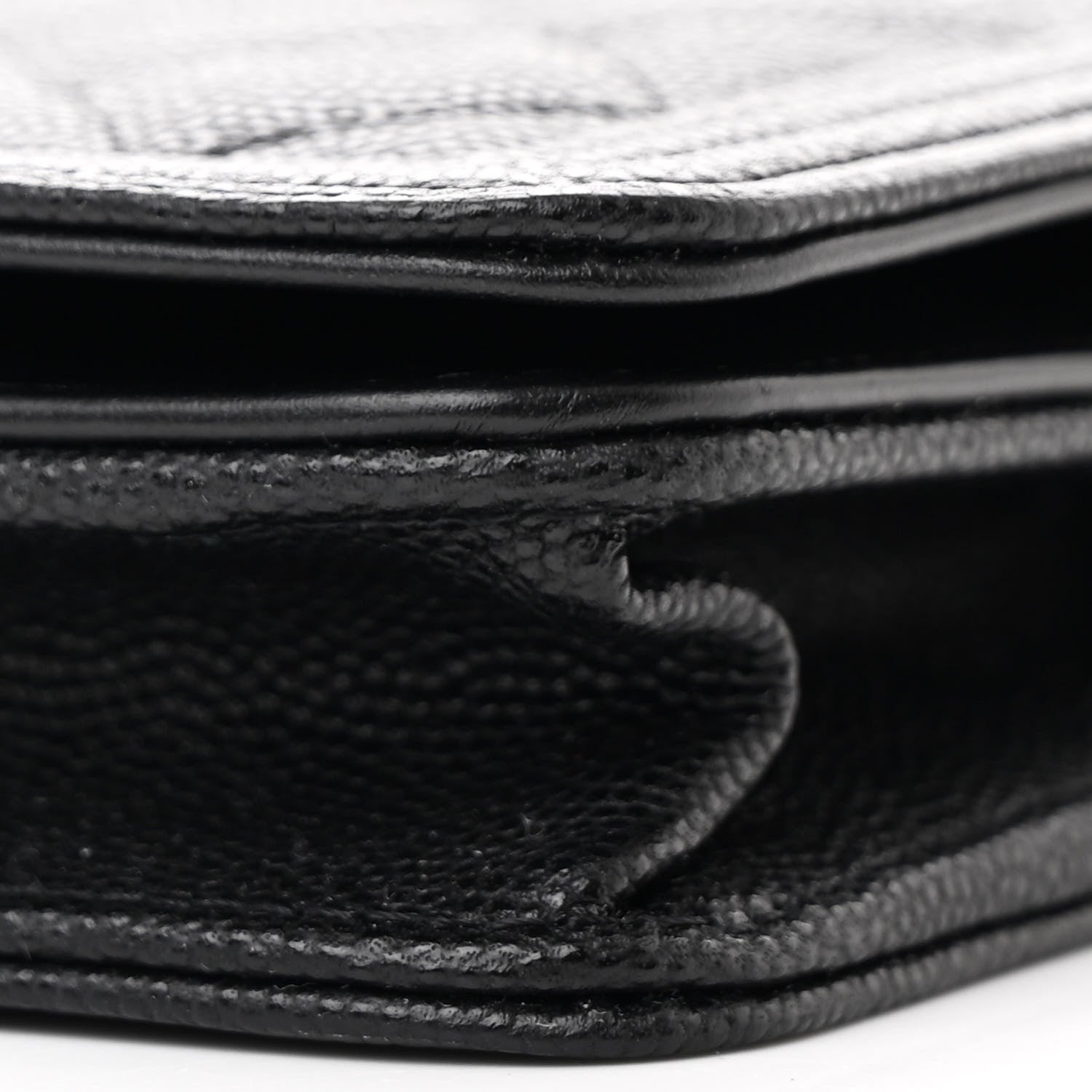 Chanel Caviar Quilted Boy Wallet On Chain WOC Black 10 of 11