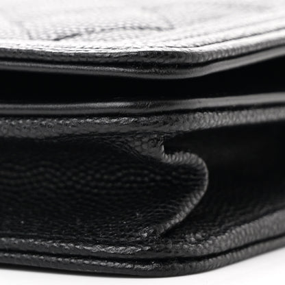 Chanel Caviar Quilted Boy Wallet On Chain WOC Black 10 of 11