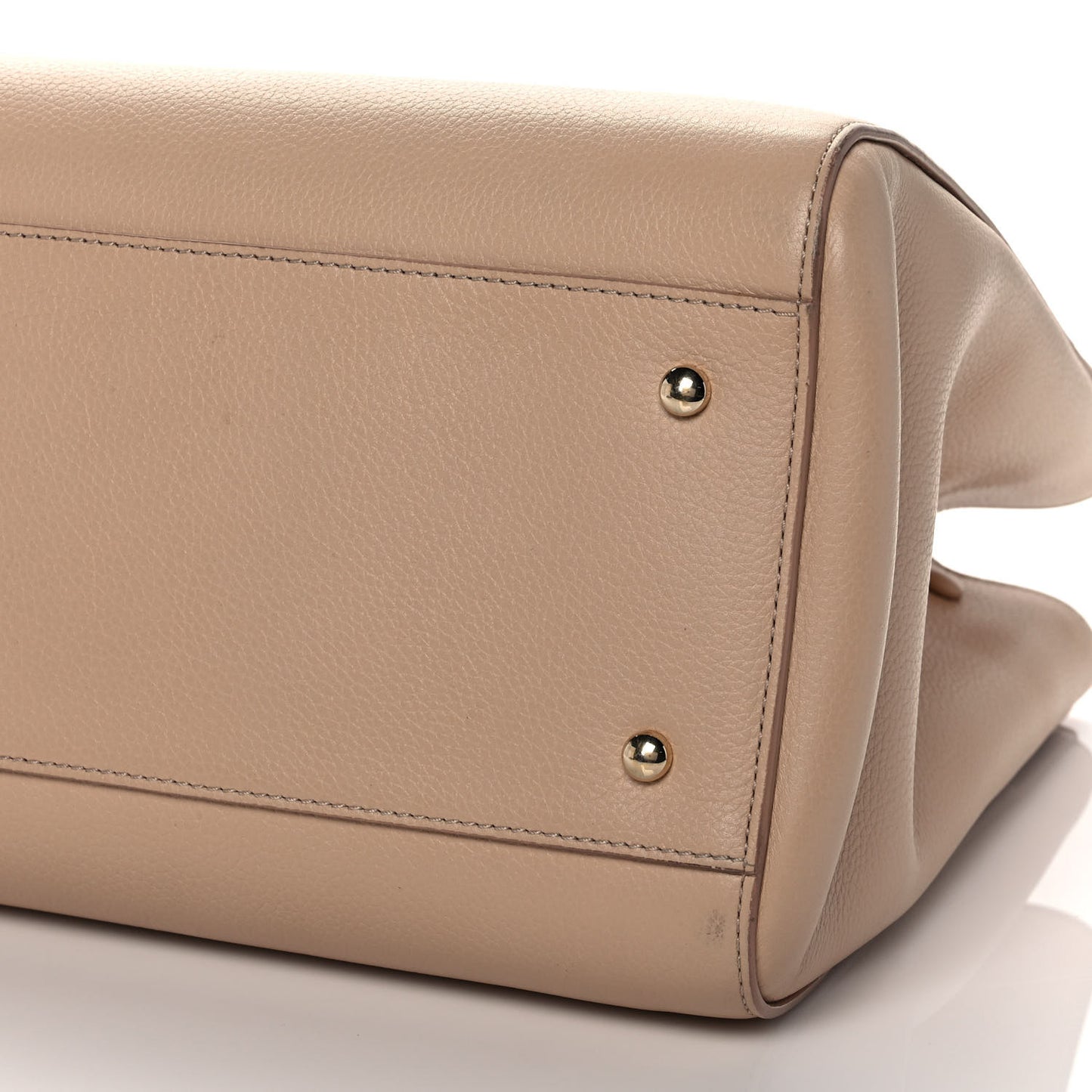 Grained Calfskin Medium Neo Executive Shopper Tote Beige