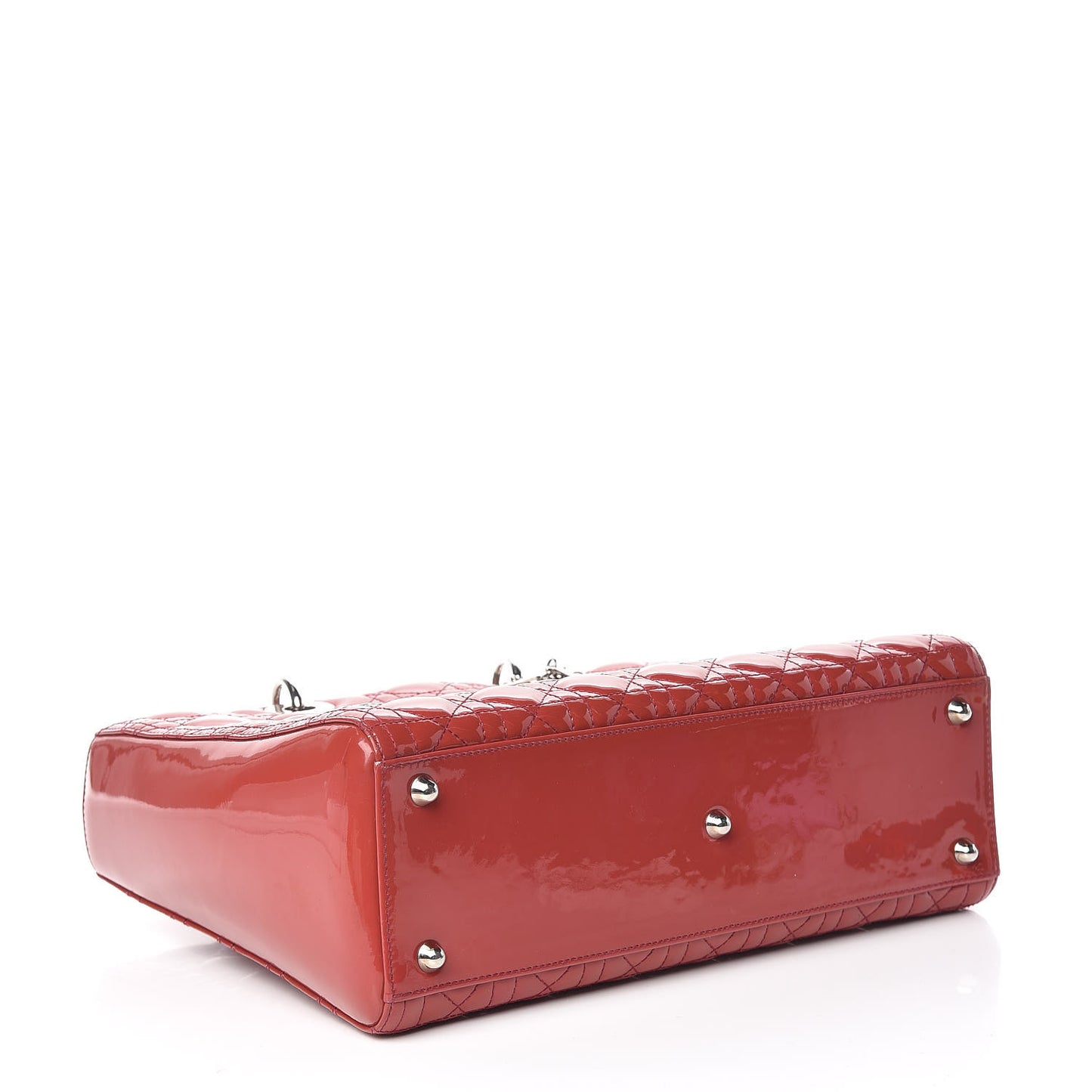 Patent Cannage Large Lady Dior Pink