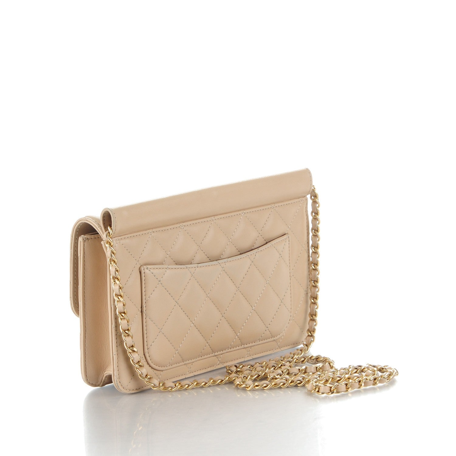 Chanel Lambskin Quilted Medium Crossing Times Flap Beige 3 of 8