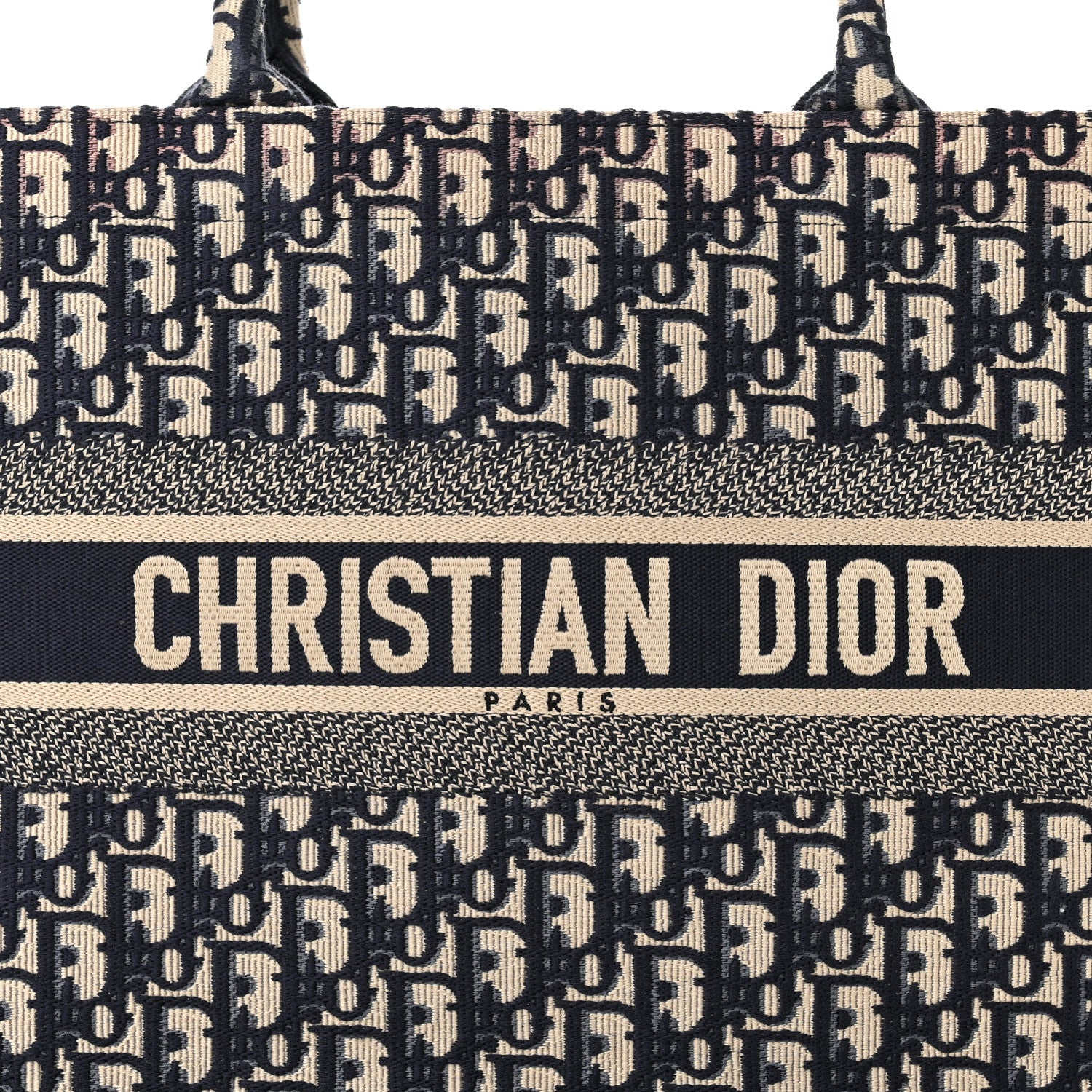Christian Dior Oblique Medium Book Tote Blue Multicolor 8 of 11