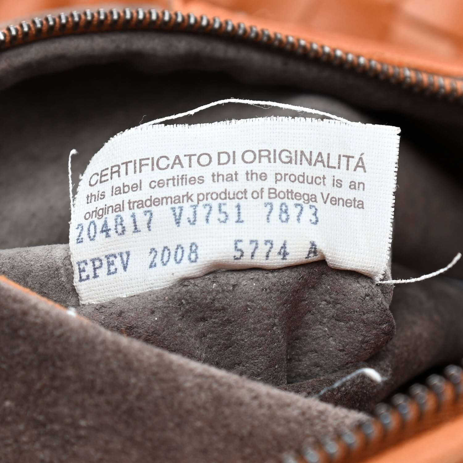 Bottega Veneta Nappa Intrecciato Medium Convertible Tote Tangerine 8 of 8