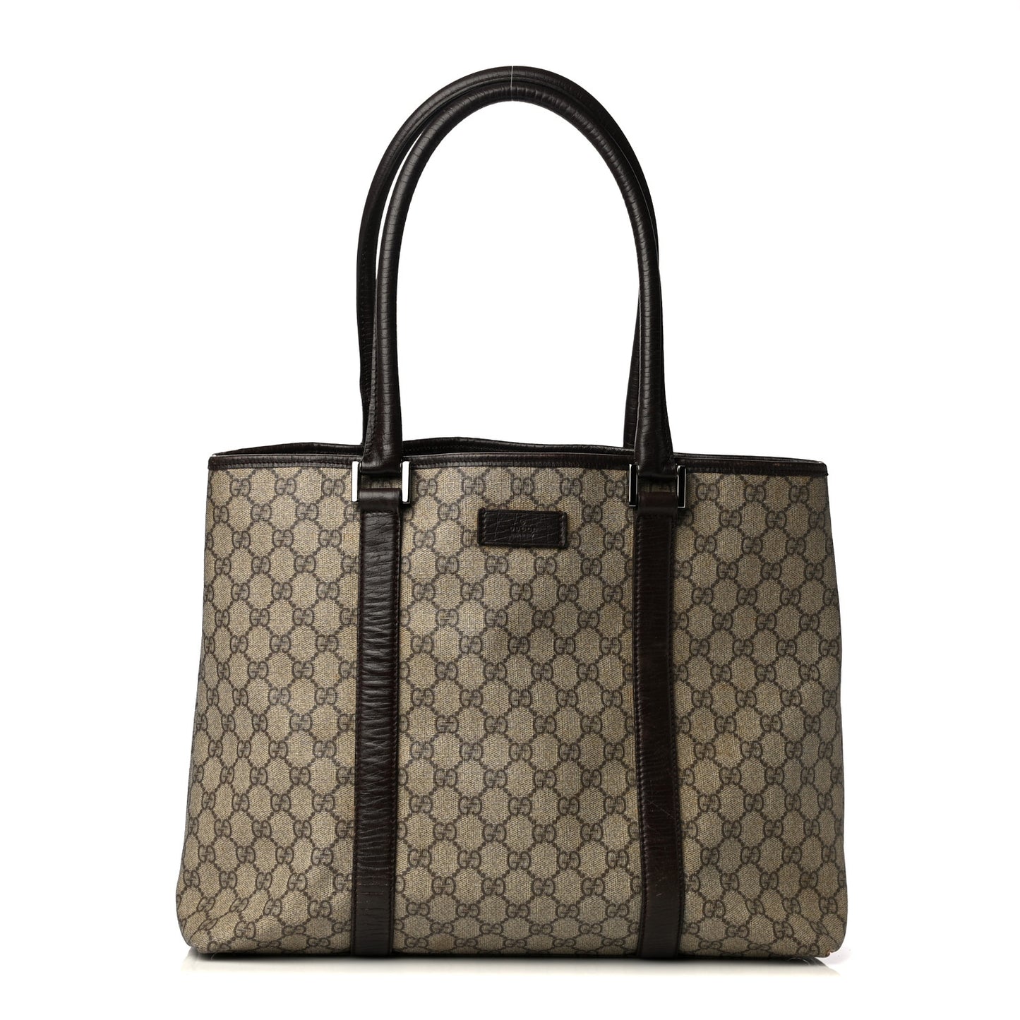 GG Plus Monogram Medium Joy Tote Dark Brown