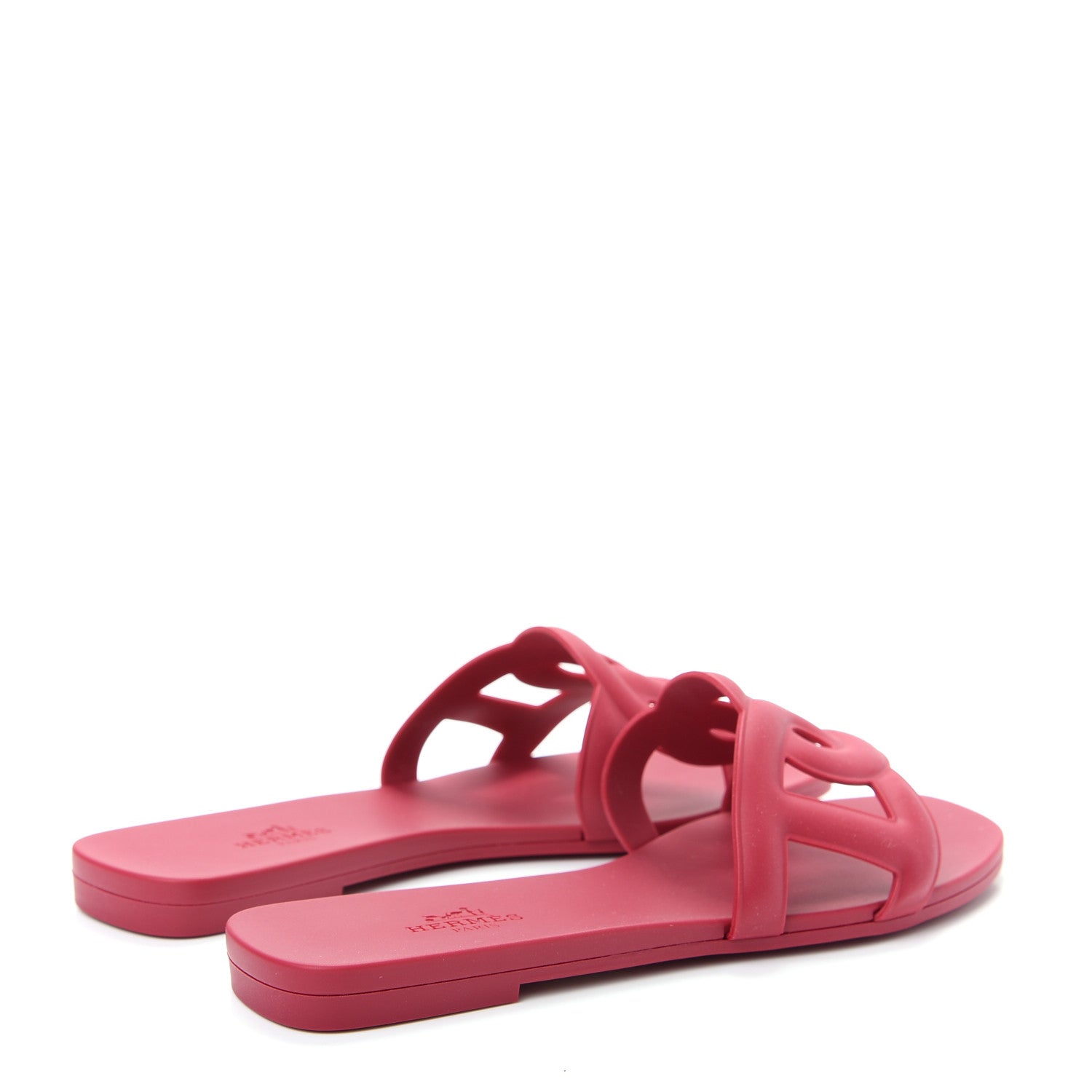 Hermes Rubber Aloha Sandals 35 Rose Baie 3 of 10