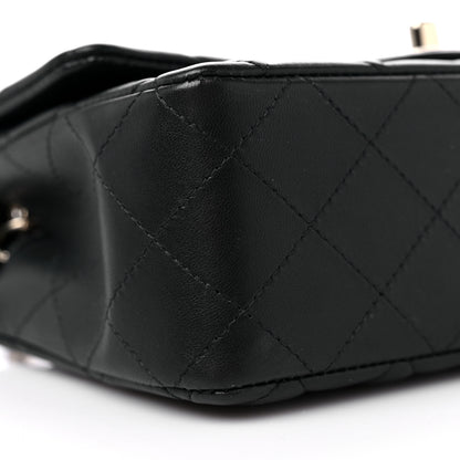 Chanel Lambskin Quilted Mini Rectangular Flap Black 8 of 10
