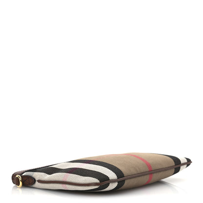 Burberry Horseferry Check Peyton Crossbody Clutch Bag Brown 4 of 10