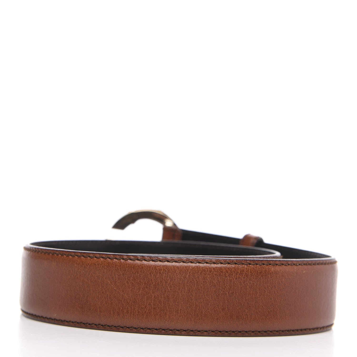 Gucci Calfskin Bamboo G Belt 70 28 Brown 2 of 5