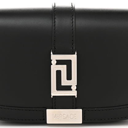 Versace Lambskin Mini Greca Goddess Shoulder Bag Black 7 of 9